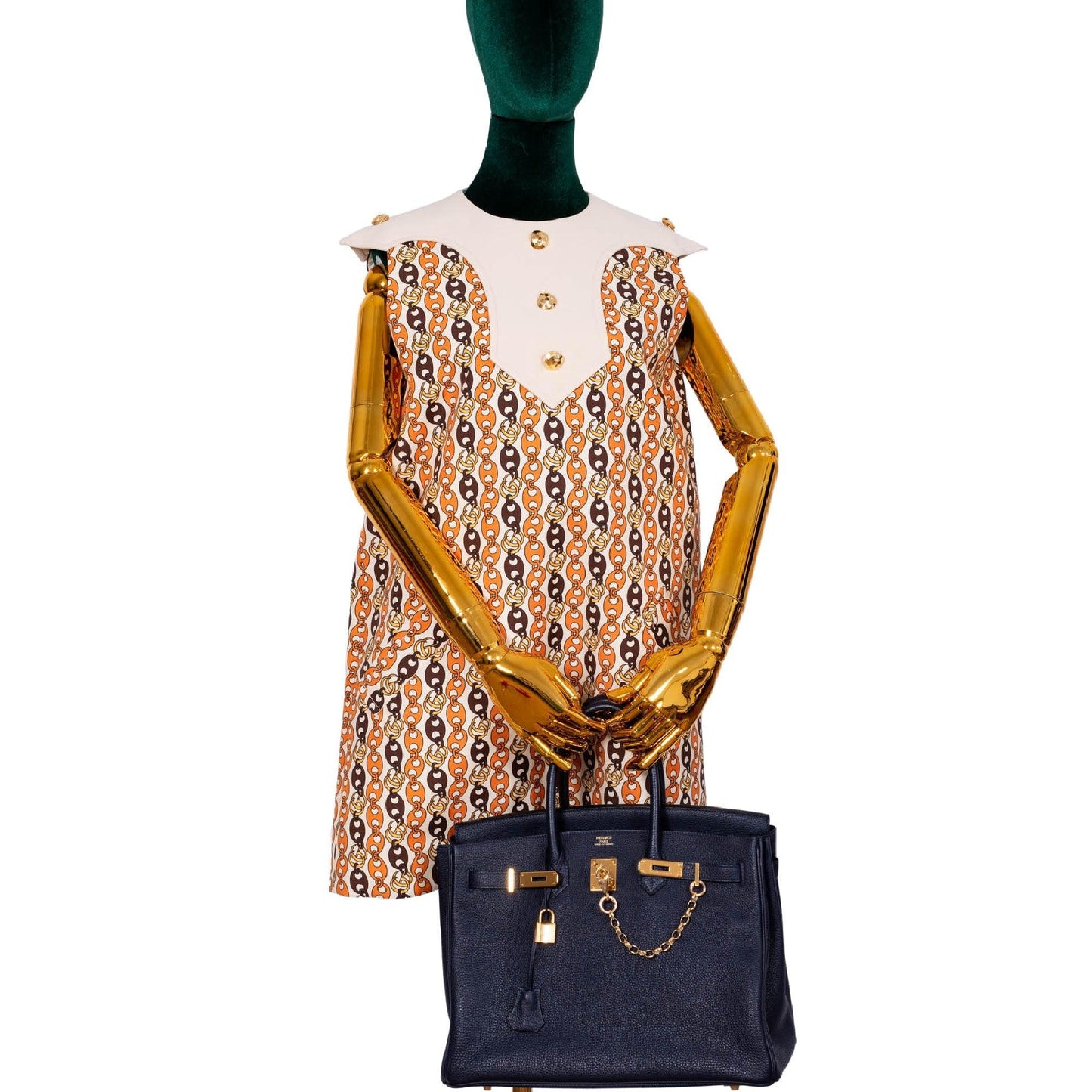 Hermès Birkin 35 Blue Nuit Togo with Gold Hardware