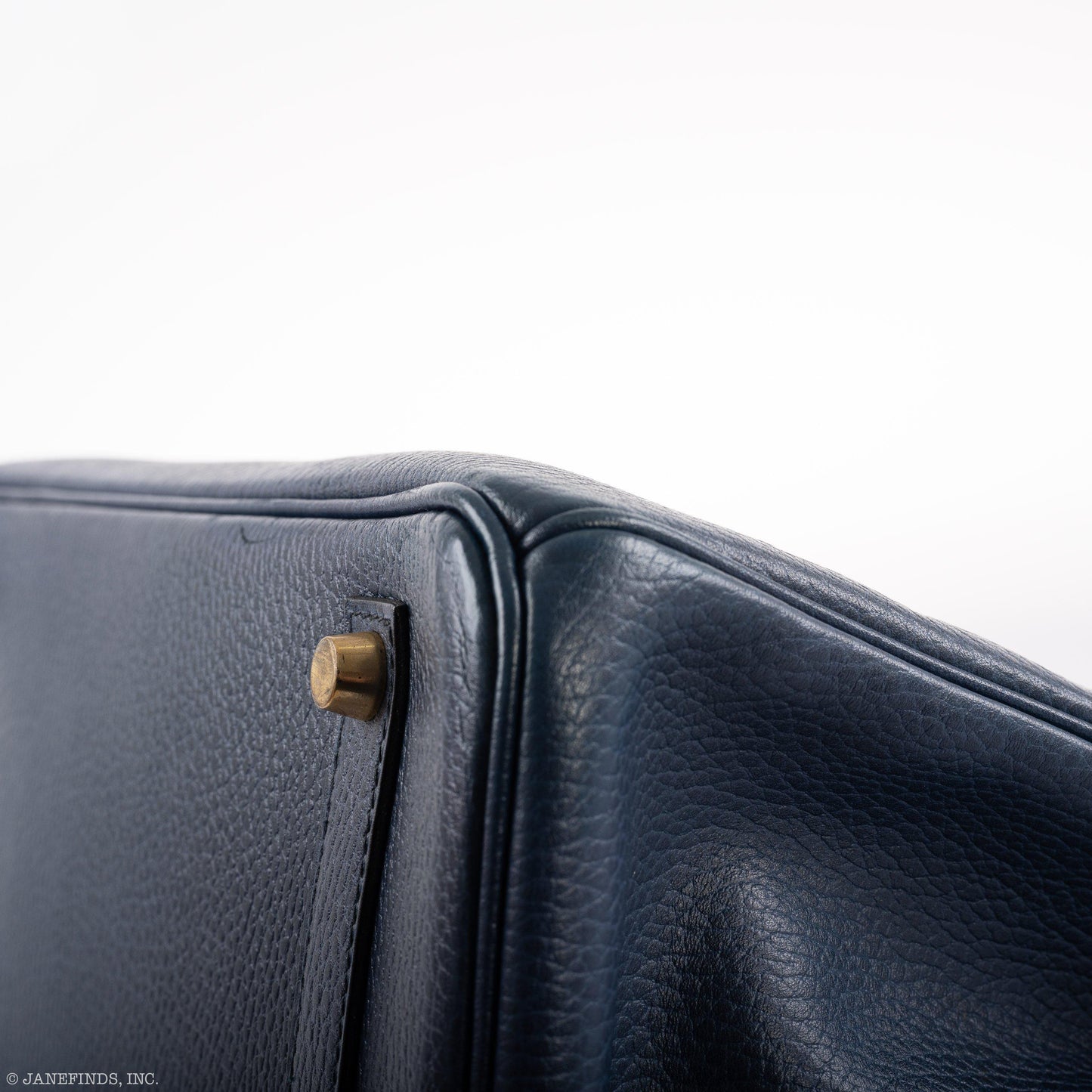 Hermès Birkin 35 Blue Saphire Ardennes leather Gold Hardware - Z Circle