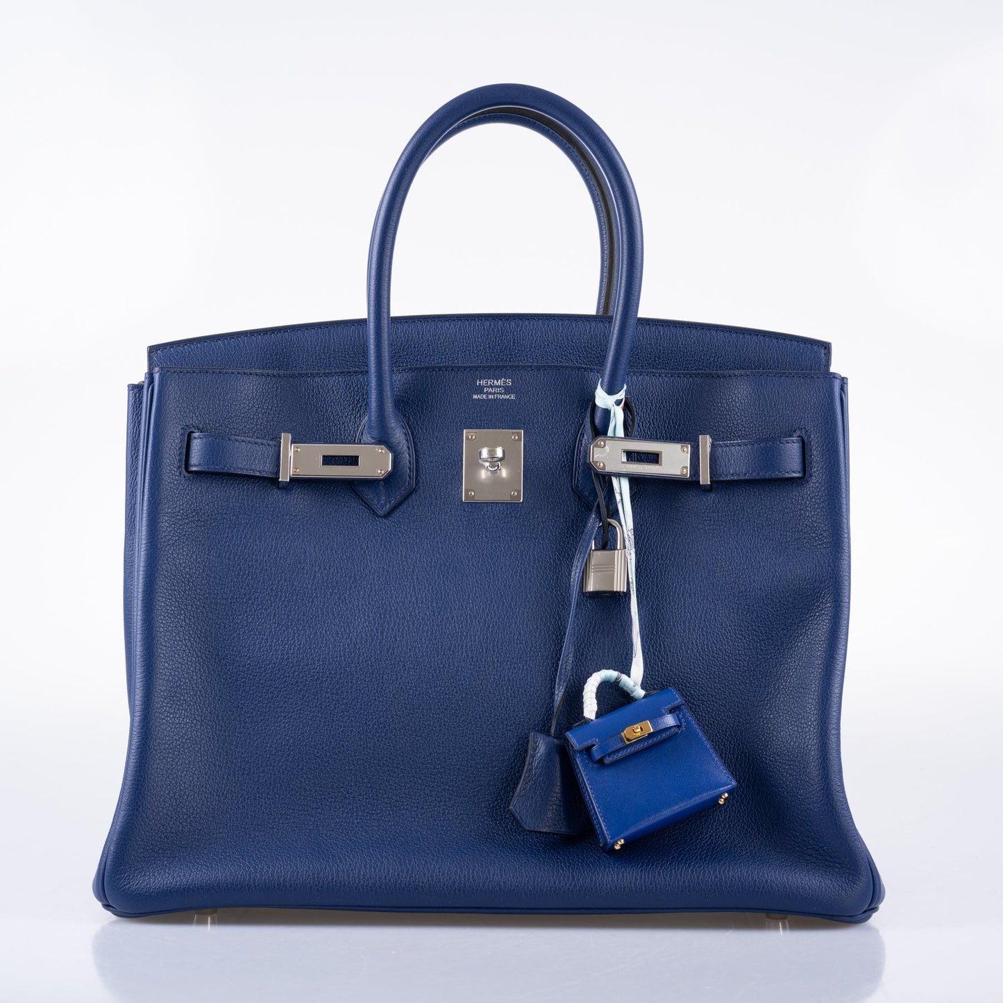 Hermès Birkin 35 Blue Saphire Taurillon Novillo leather Palladium Hardware