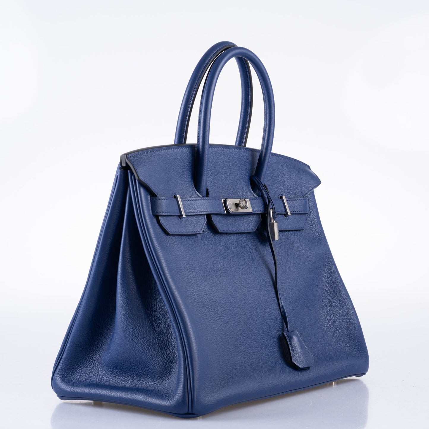 Hermès Birkin 35 Blue Saphire Taurillon Novillo leather Palladium Hardware