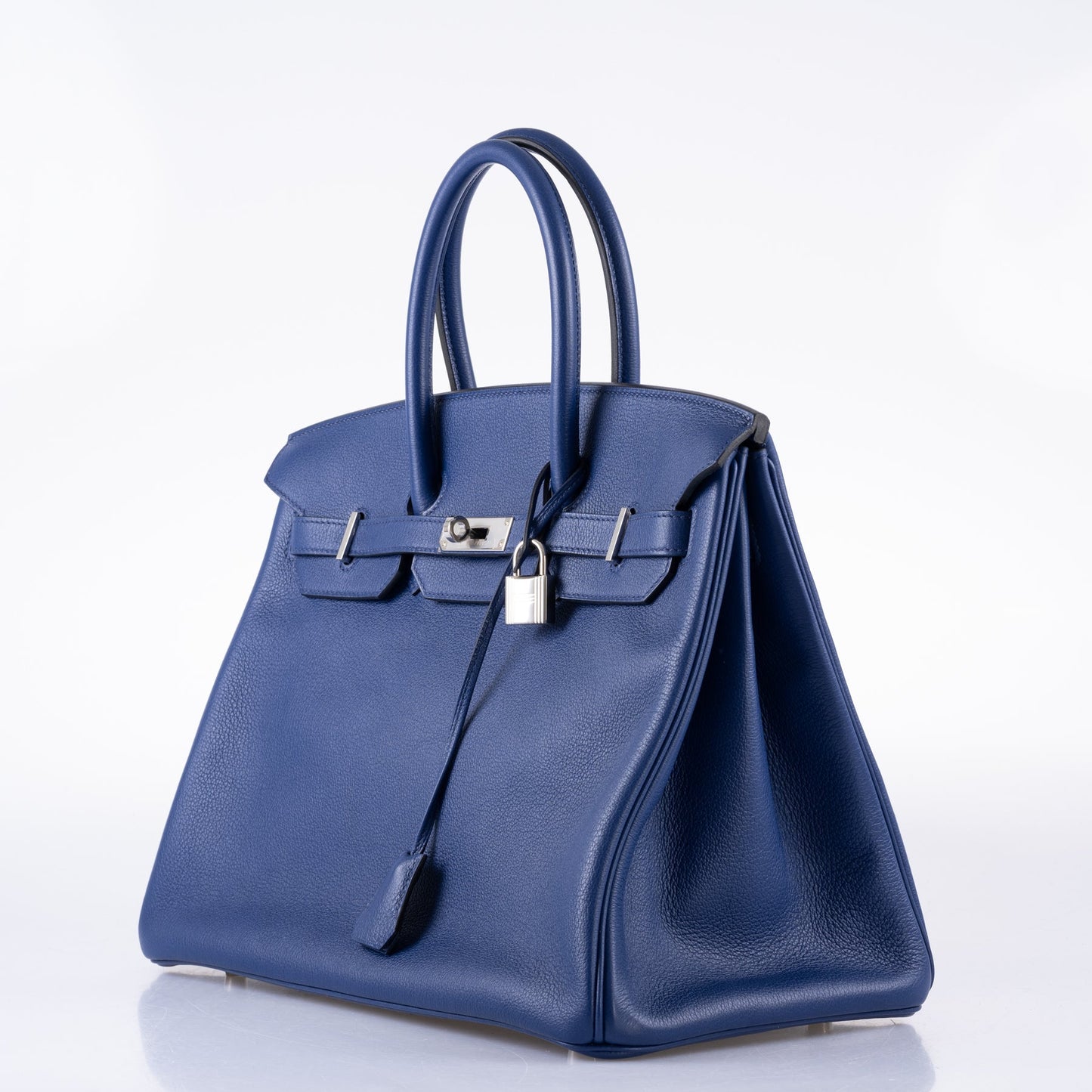 Hermès Birkin 35 Blue Saphire Taurillon Novillo leather Palladium Hardware