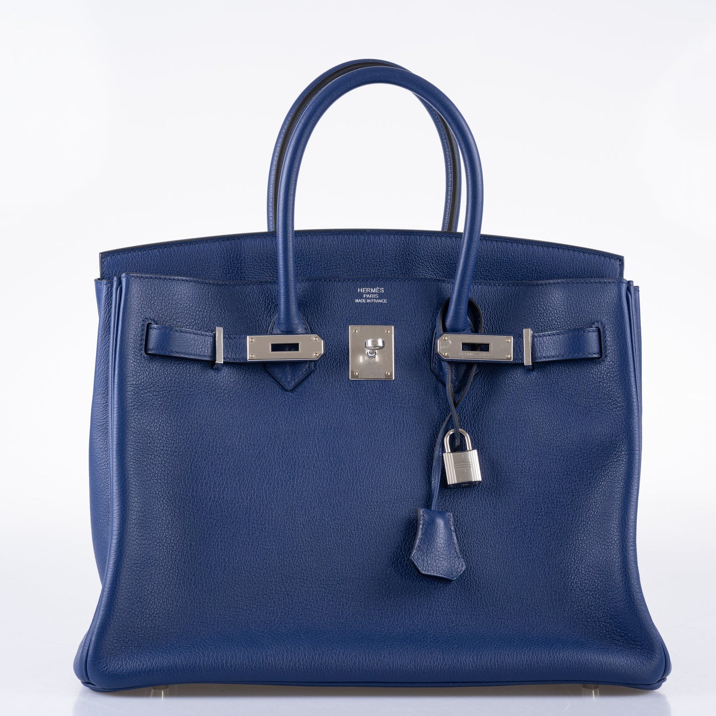 Hermès Birkin 35 Blue Saphire Taurillon Novillo leather Palladium Hardware