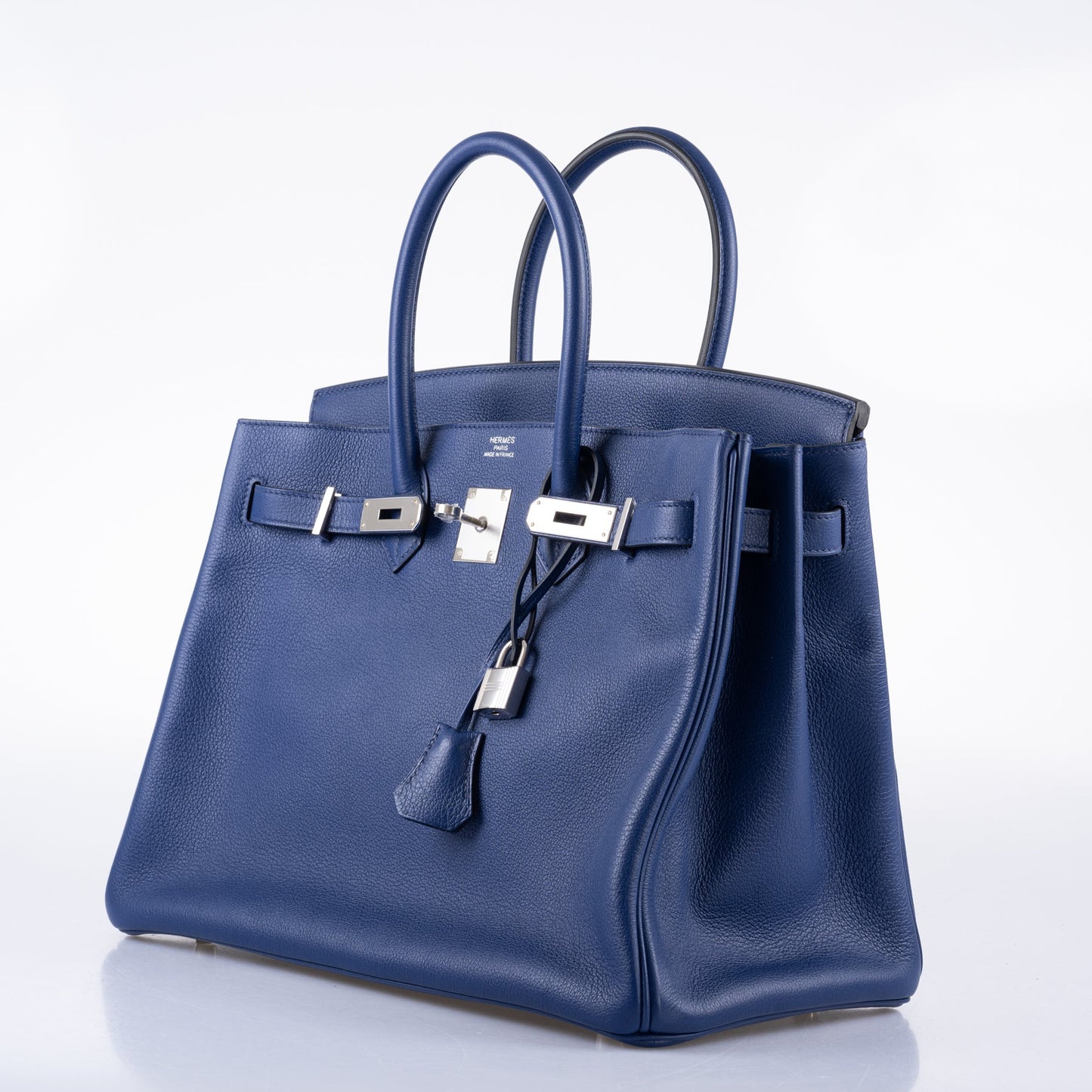 Hermès Birkin 35 Blue Saphire Taurillon Novillo leather Palladium Hardware