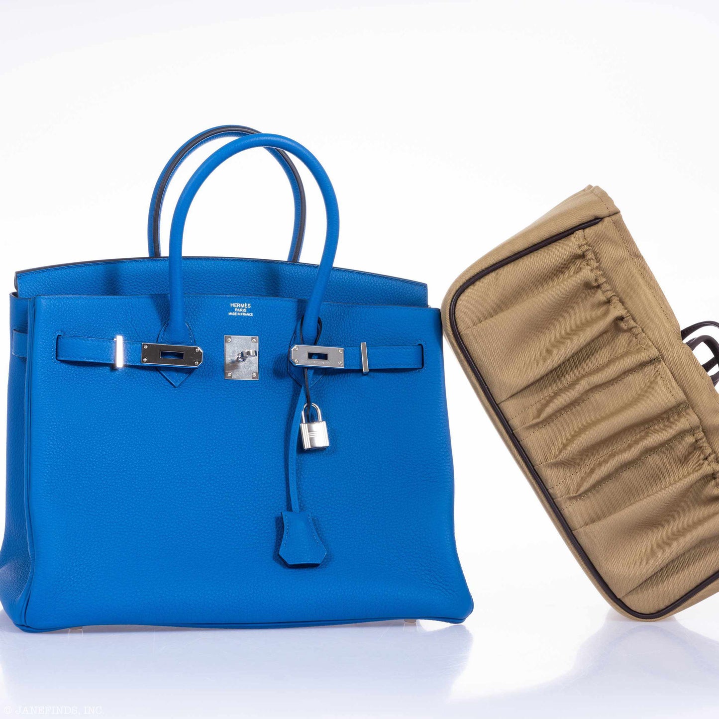 Hermès Birkin 35 Blue Zellige Togo Palladium Hardware