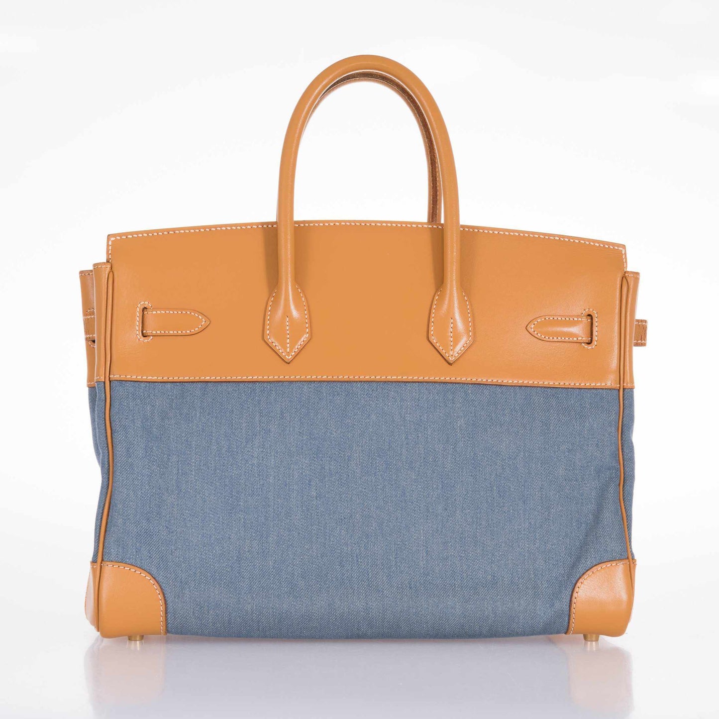 Hermès Birkin 35 Denim & Vache Naturelle Gold Hardware - Limited Edition