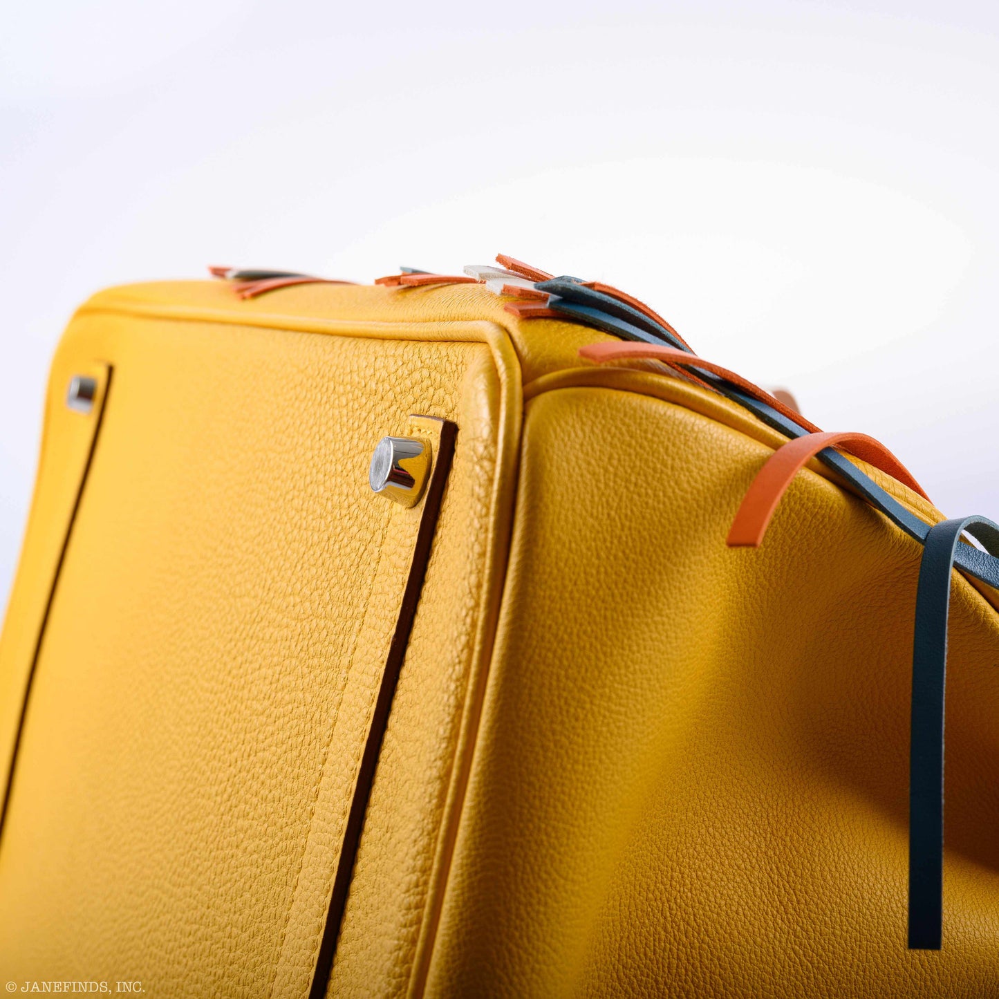 Hermès Birkin 35 HSS Fringe Soleil Togo & Multicolor Swift Leather Palladium Hardware