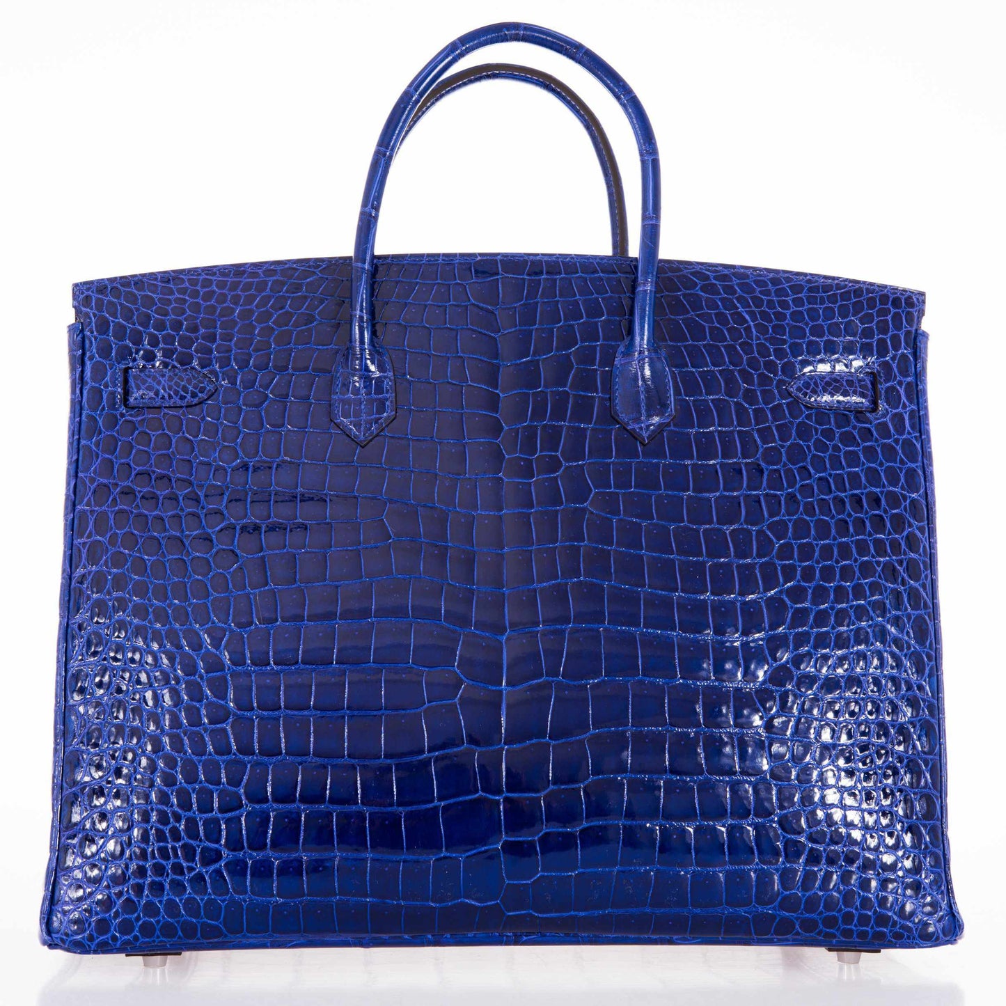 Hermès Birkin 40 Blue Electric Crocodile Porosus Palladium Hardware