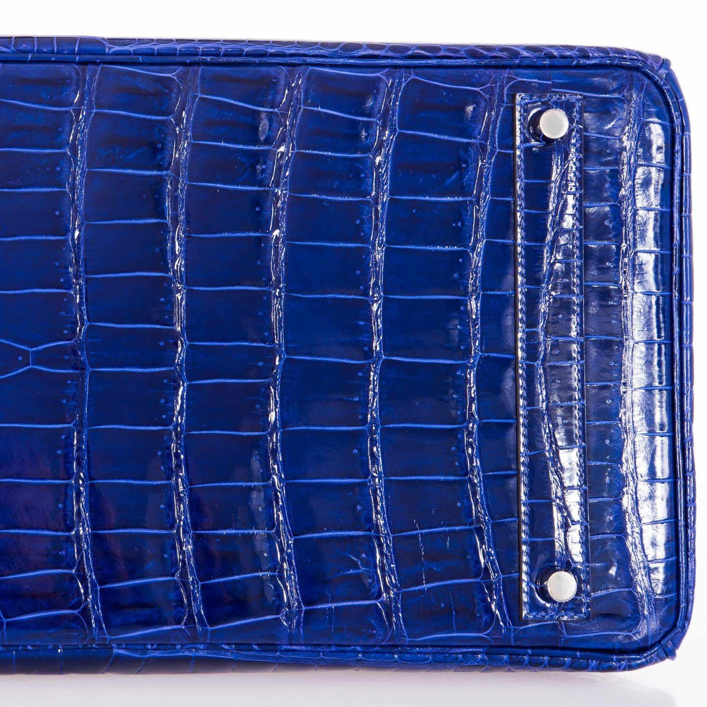 Hermès Birkin 40 Blue Electric Crocodile Porosus Palladium Hardware