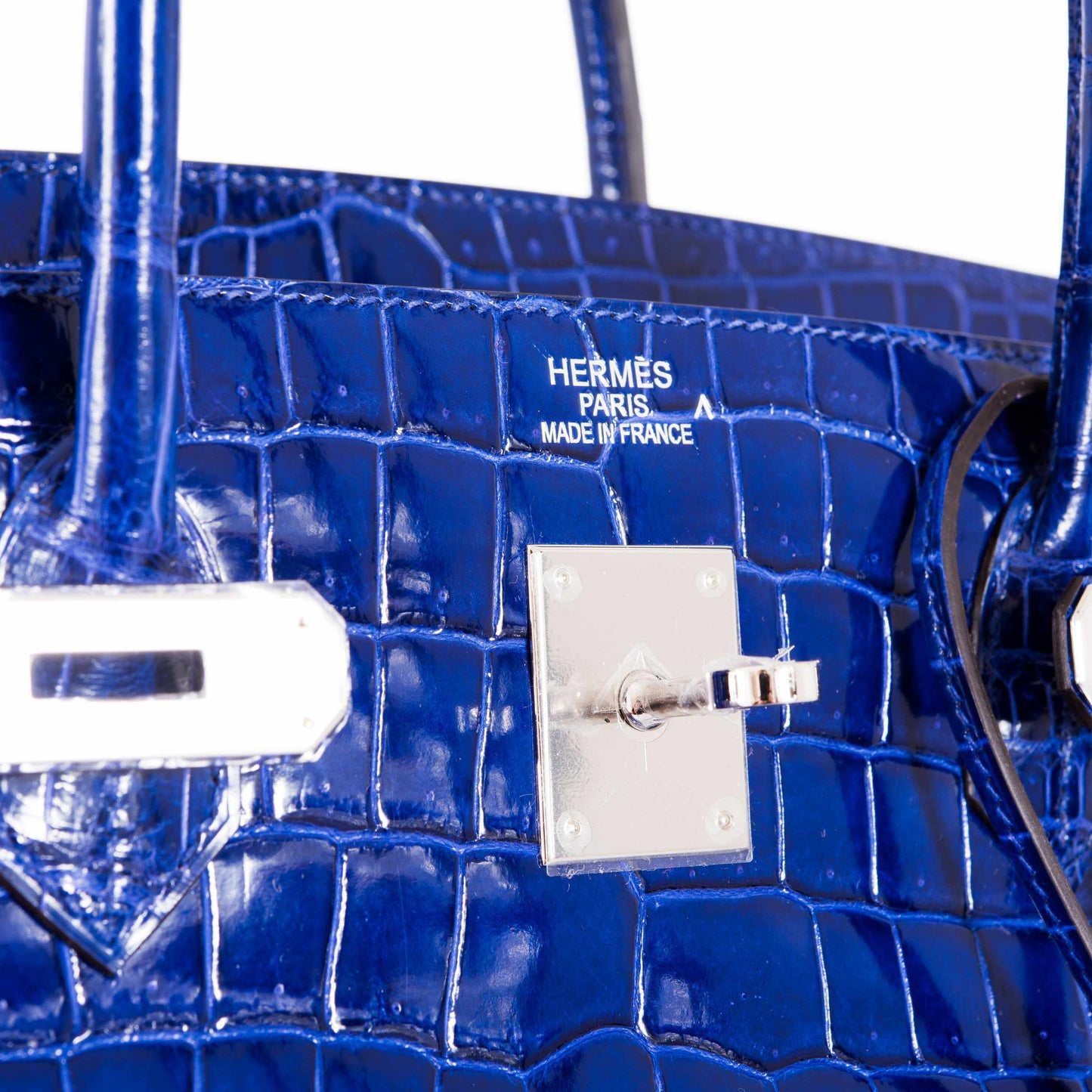 Hermès Birkin 40 Blue Electric Crocodile Porosus Palladium Hardware