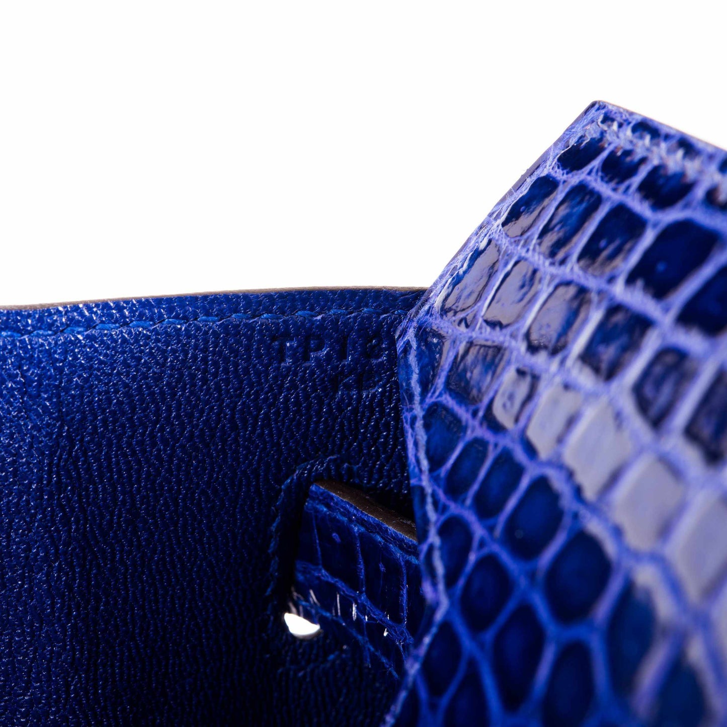 Hermès Birkin 40 Blue Electric Crocodile Porosus Palladium Hardware