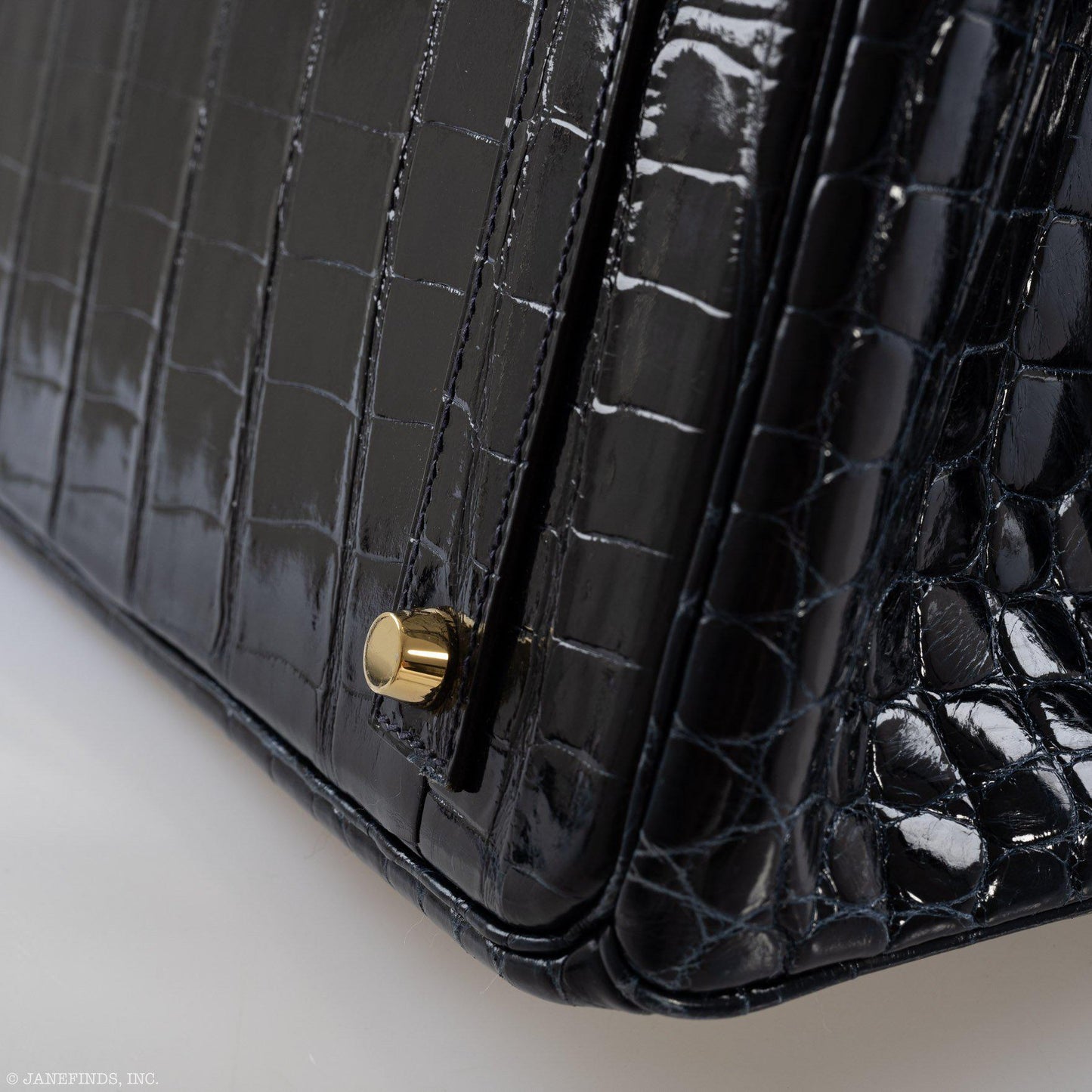 Hermès Birkin 40 Blue Nuit Porosus Crocodile Gold Hardware - 2016, X