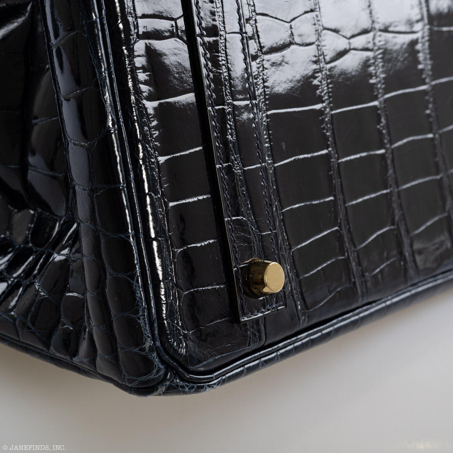 Hermès Birkin 40 Blue Nuit Porosus Crocodile Gold Hardware - 2016, X