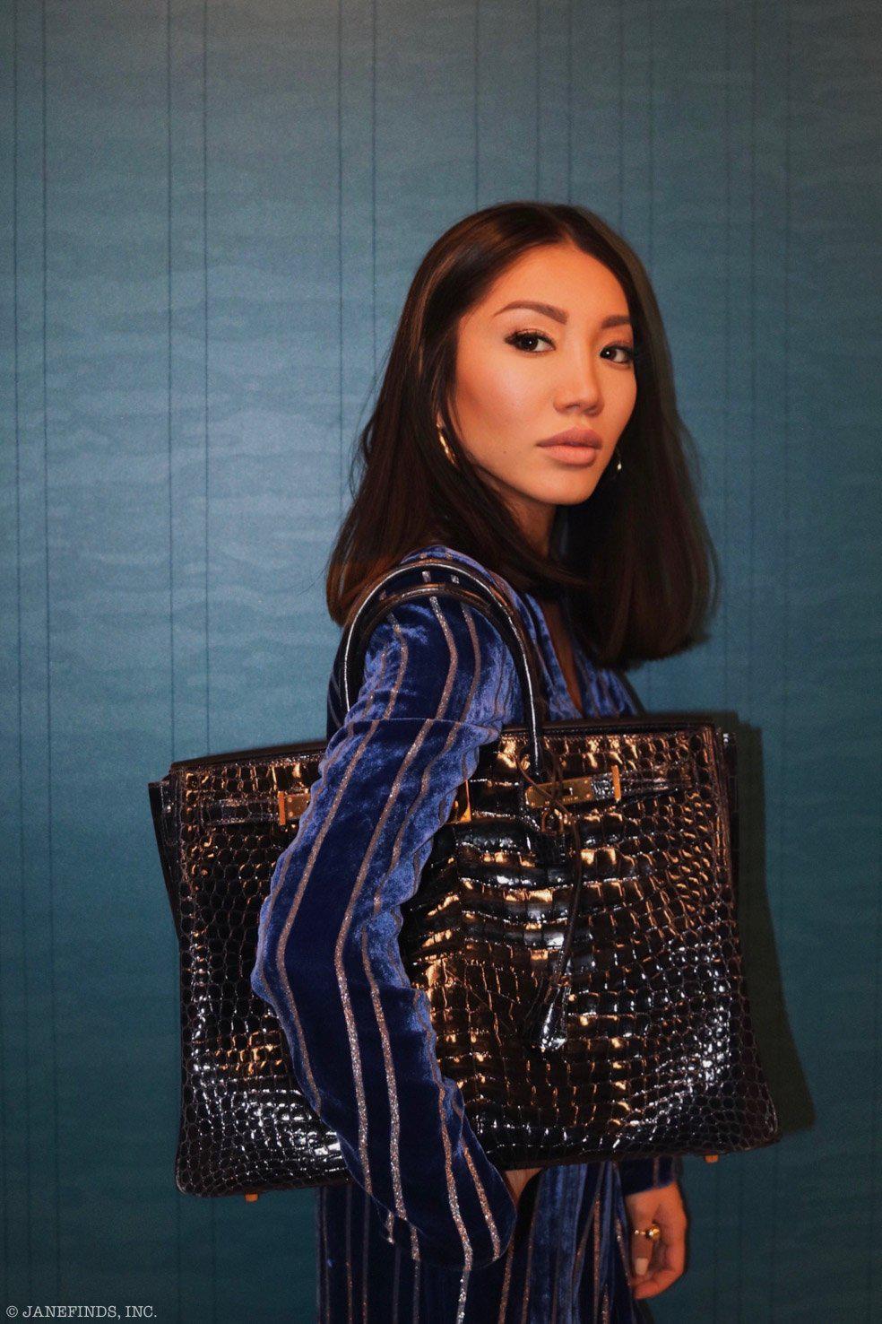 Hermès Birkin 40 Blue Nuit Porosus Crocodile Gold Hardware - 2016, X