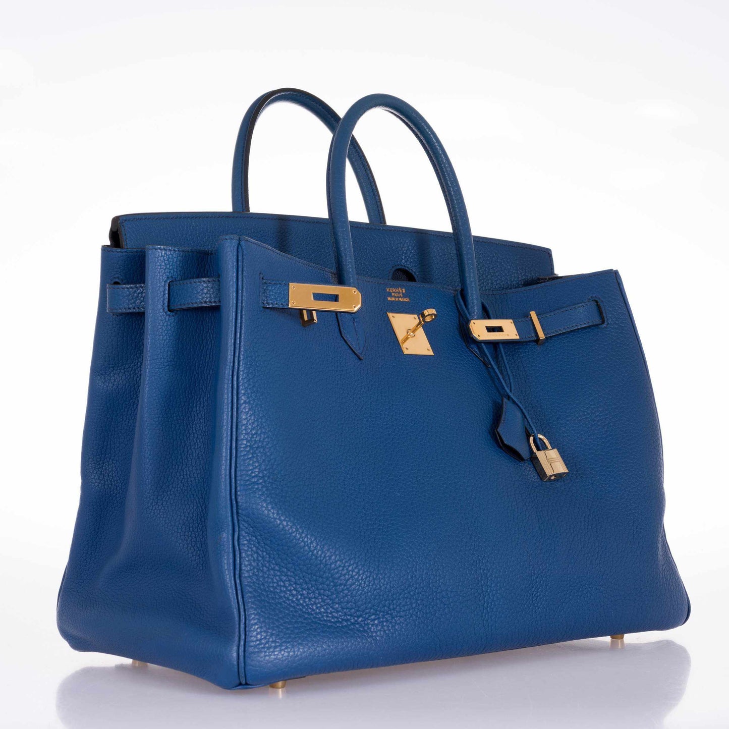 Hermès Birkin 40 French Blue Fjord Gold Hardware