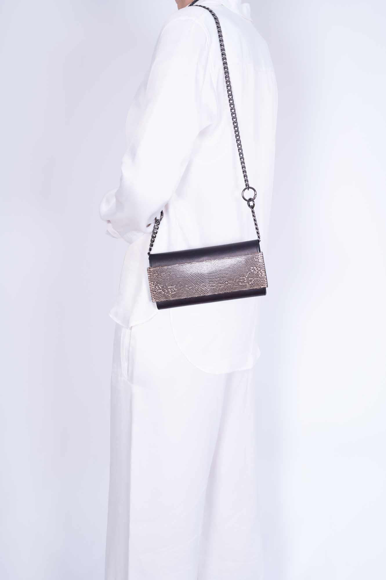 Hermès Bleu Indigo Evergrain & Lez Lisse Lizard Portefeuille Passant Long