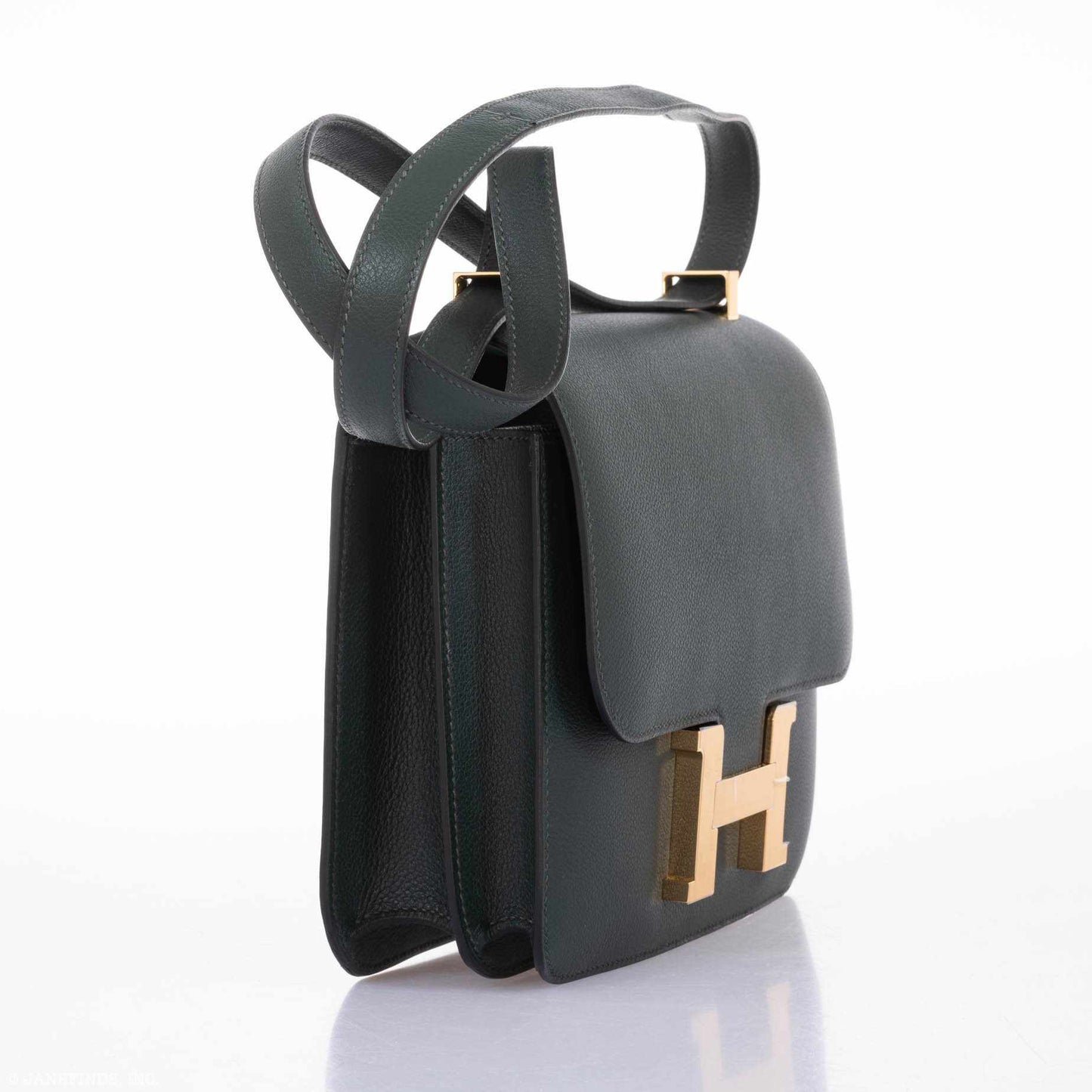 Hermès Constance 24 Vert Titien Evercolor Gold Hardware