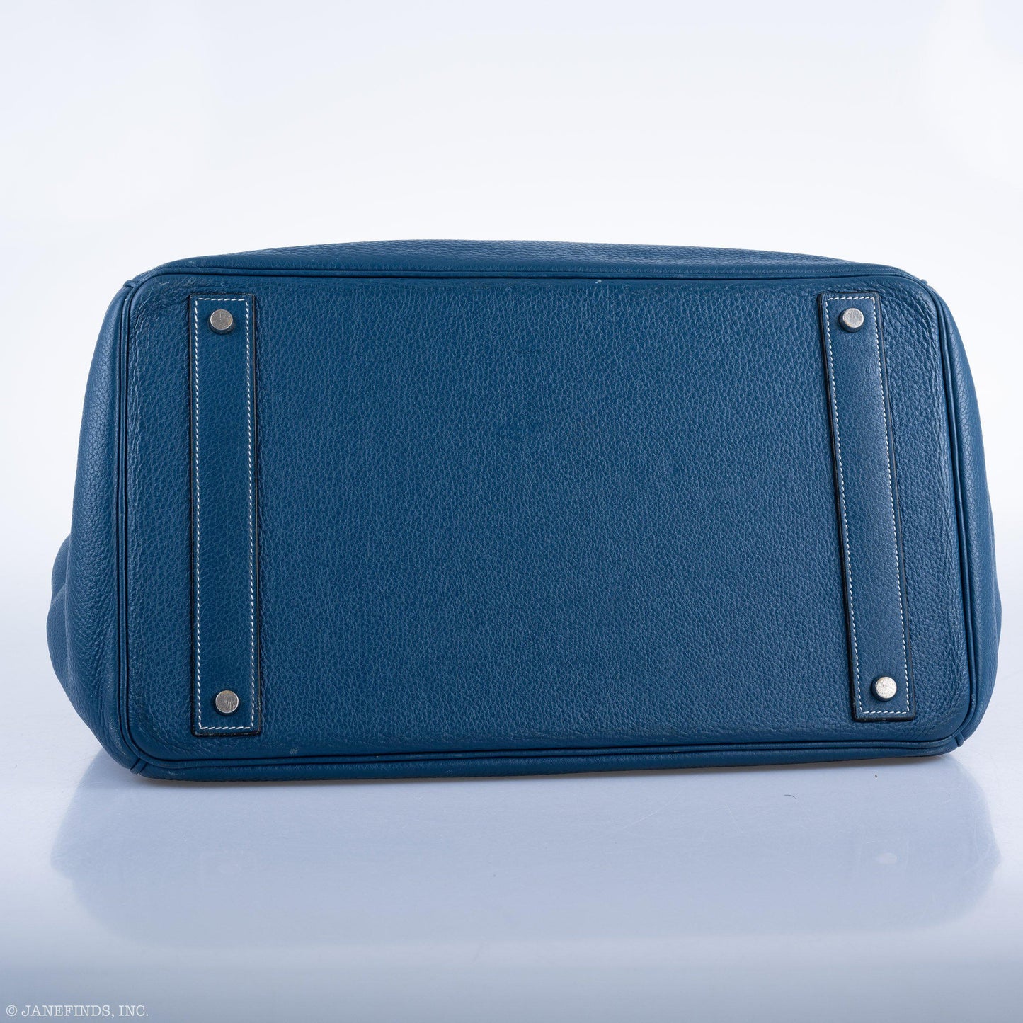 Hermès HAC Birkin 40 Bleu Thalassa Togo Palladium Hardware