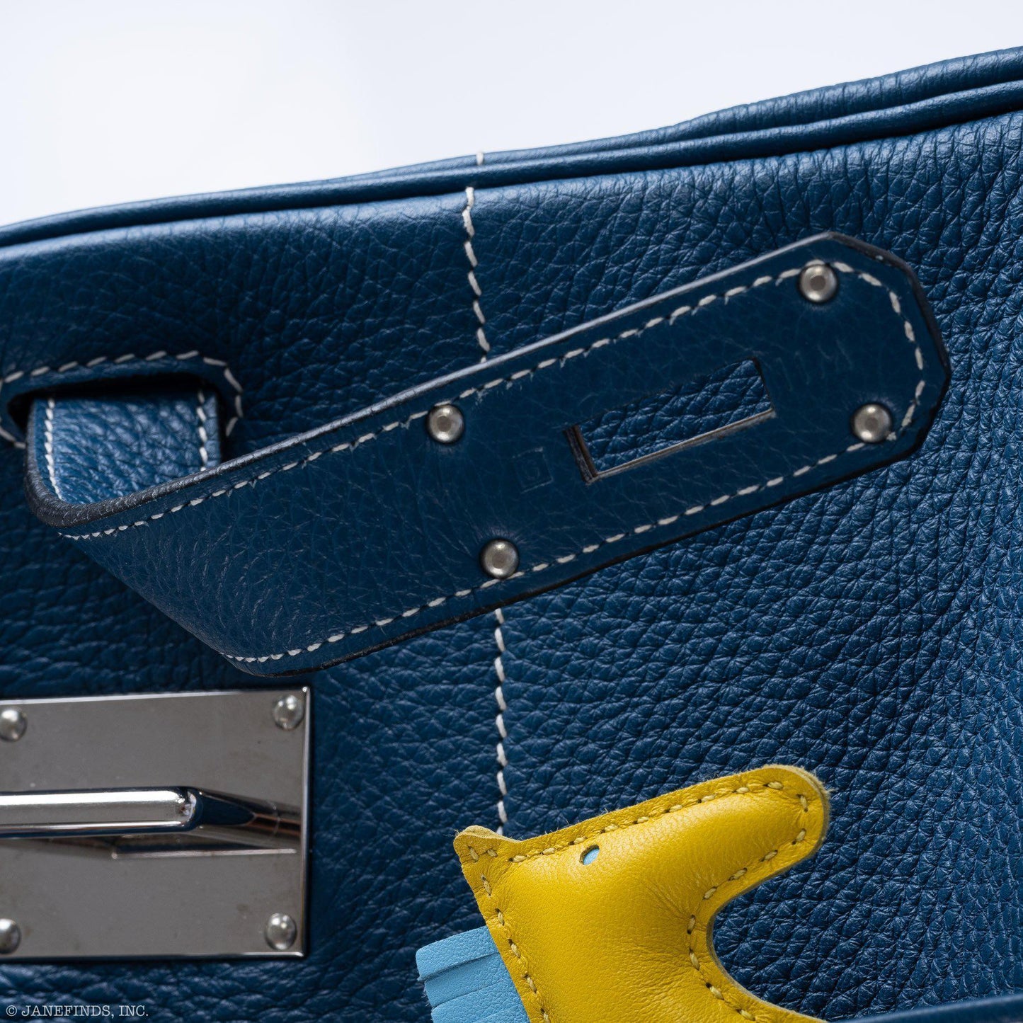 Hermès HAC Birkin 40 Bleu Thalassa Togo Palladium Hardware