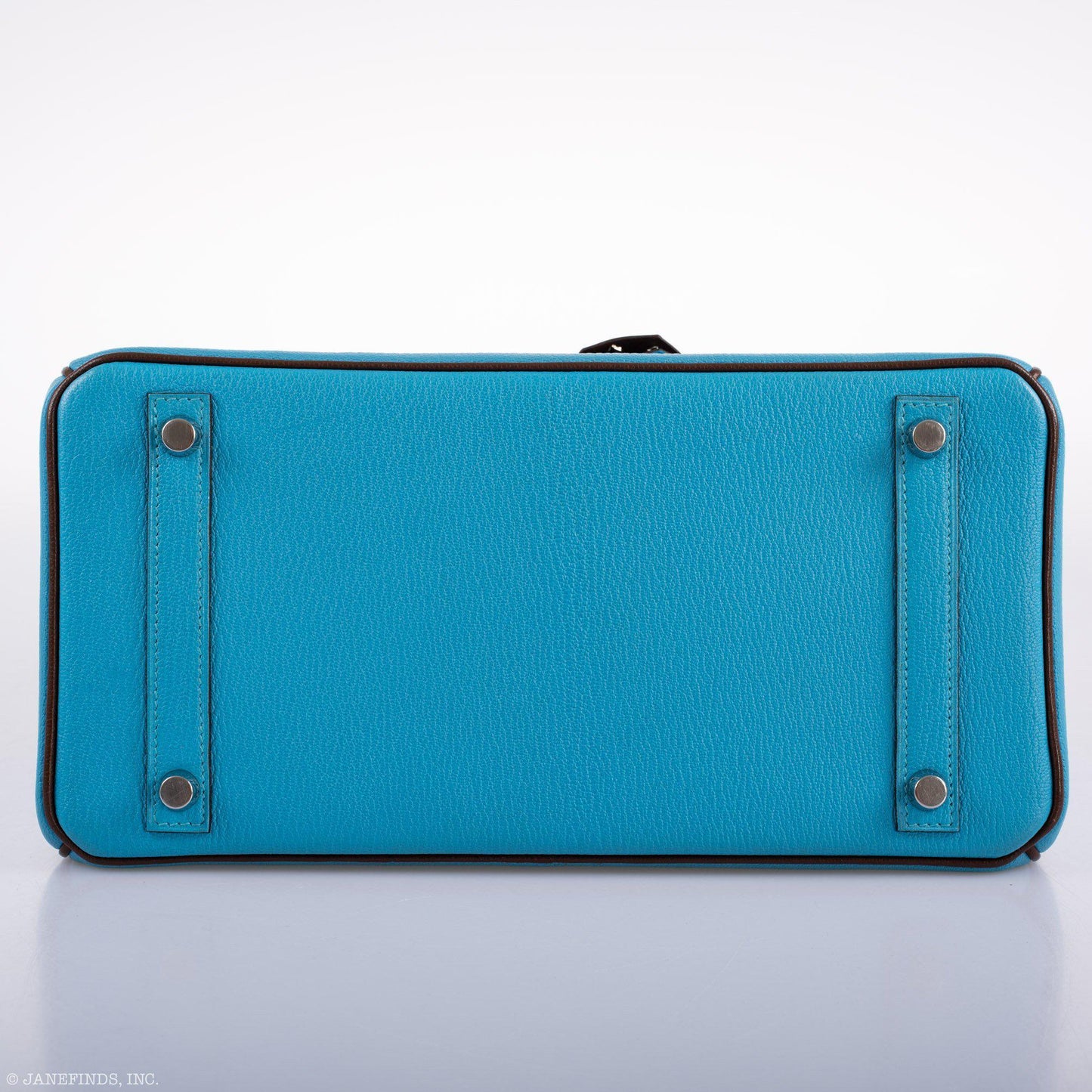 Hermès HSS Birkin 30 Bleu Aztec and Havane Chevre Palladium Hardware