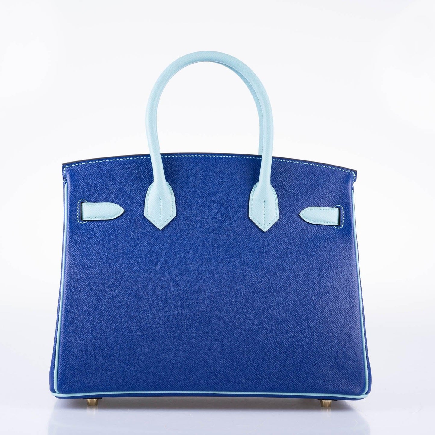 Hermès HSS Birkin 30 Blue Electric & Blue Atoll Epsom with Gold Hardware - 2015, T