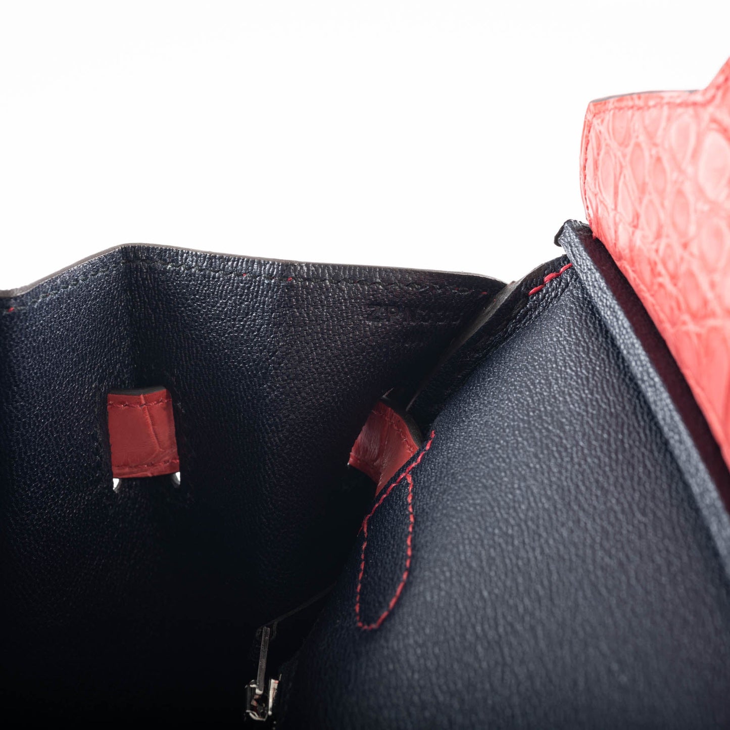 Hermès HSS Birkin 30 Bougenville Matte Alligator & Blue Marine Interior with Brushed Palladium Hardware