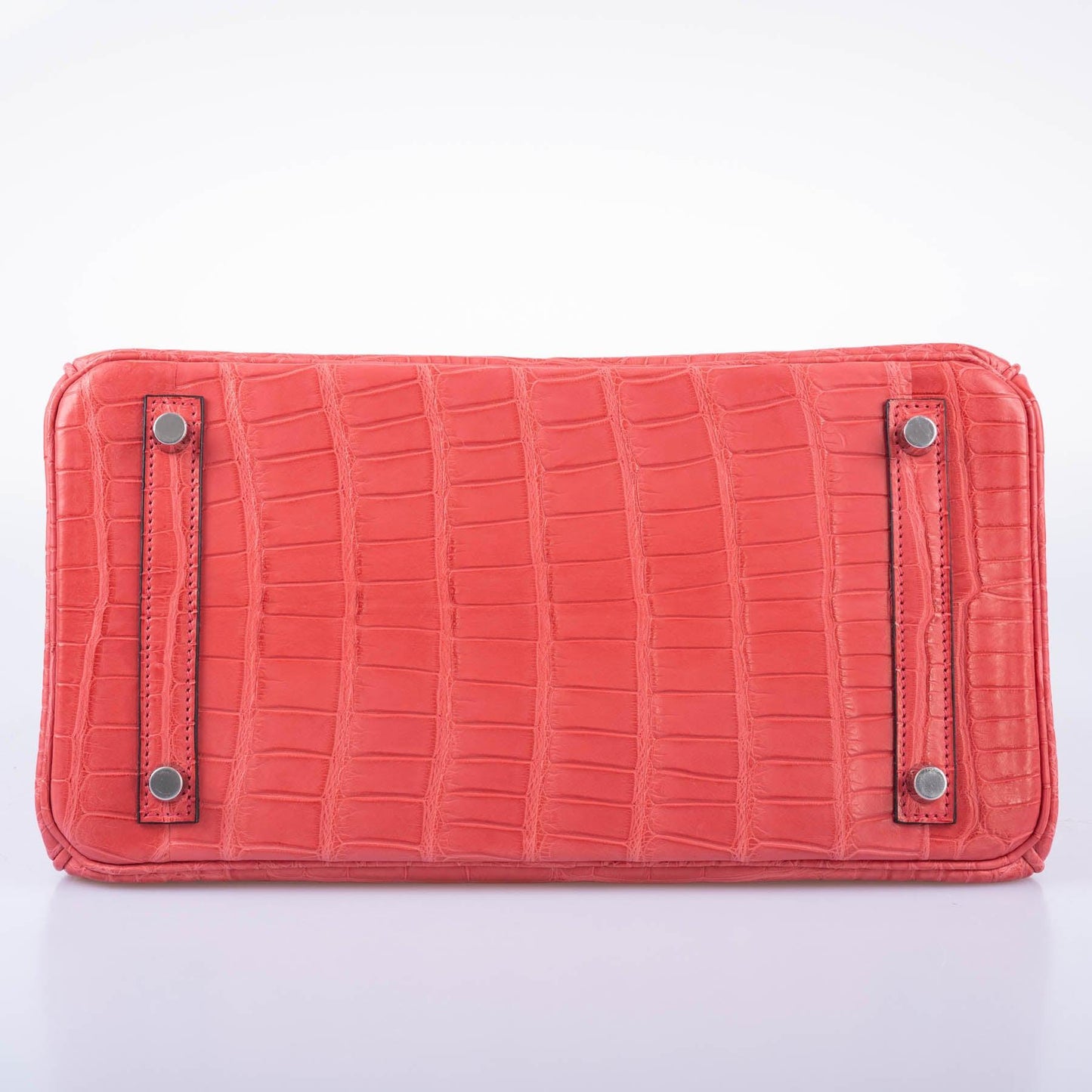 Hermès HSS Birkin 30 Bougenville Matte Alligator & Blue Marine Interior with Brushed Palladium Hardware