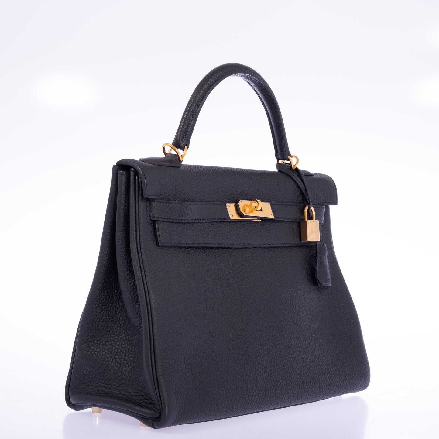 Hermès Kelly 32 Black Togo Gold Hardware