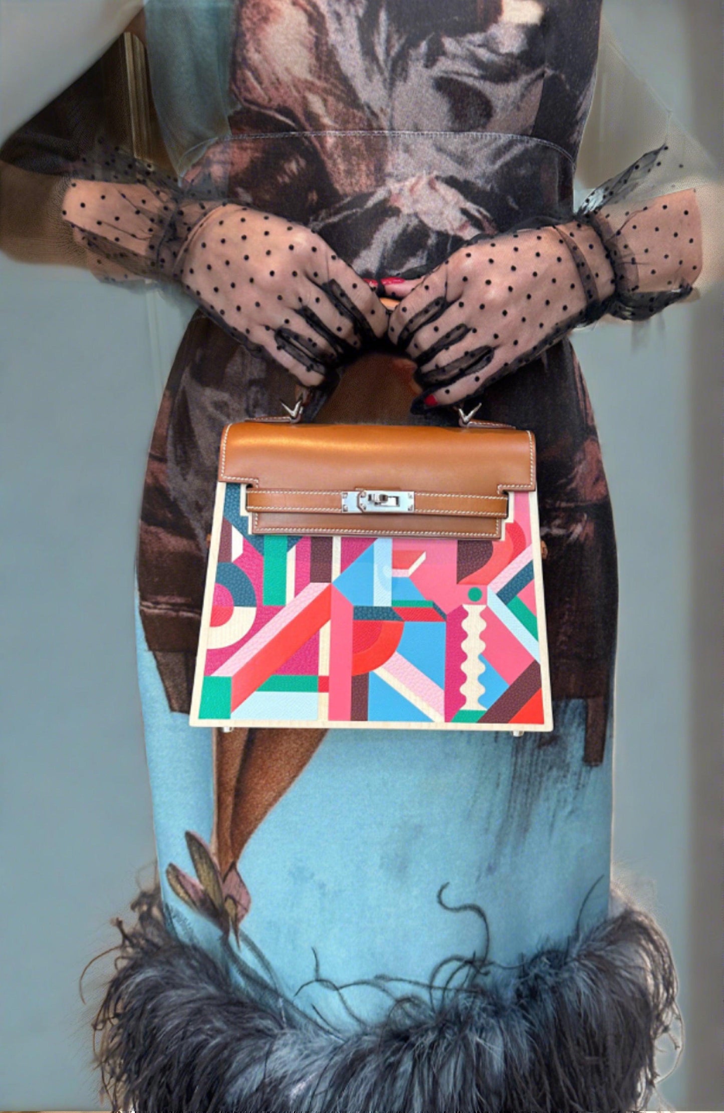 Hermès Kelly Kellywood Perspective Cavalière