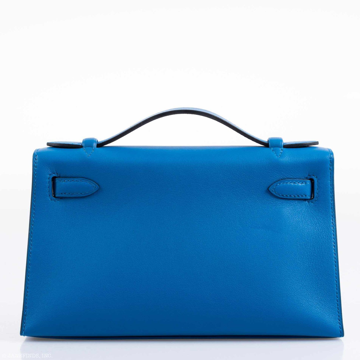 Hermès Kelly Mini Pochette Bleu Zellige Swift Palladium Hardware