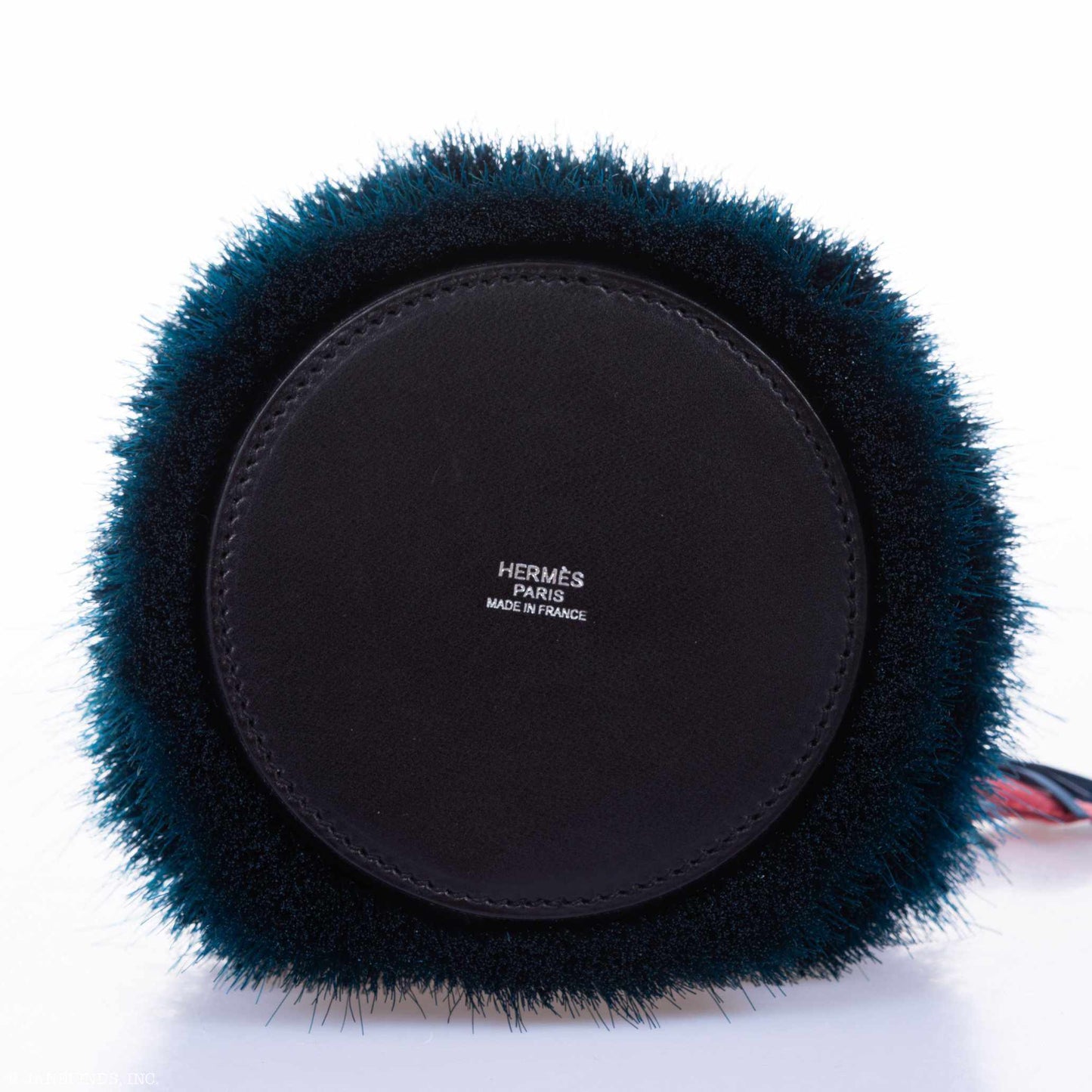 Hermès Toupet Bag Mini Fringed Bucket Horse Hair Vert Fonce Evercalf Noir