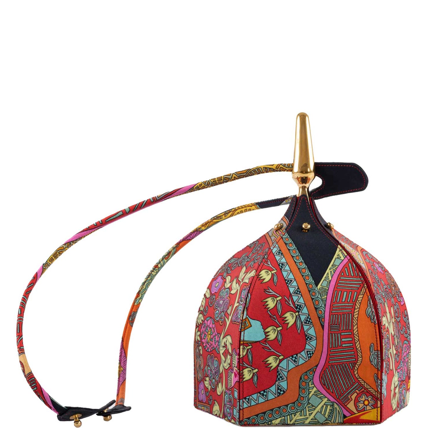 Hermès Unique Silk ‘Art des Steppes’ Yurt Runway Bag - 1991