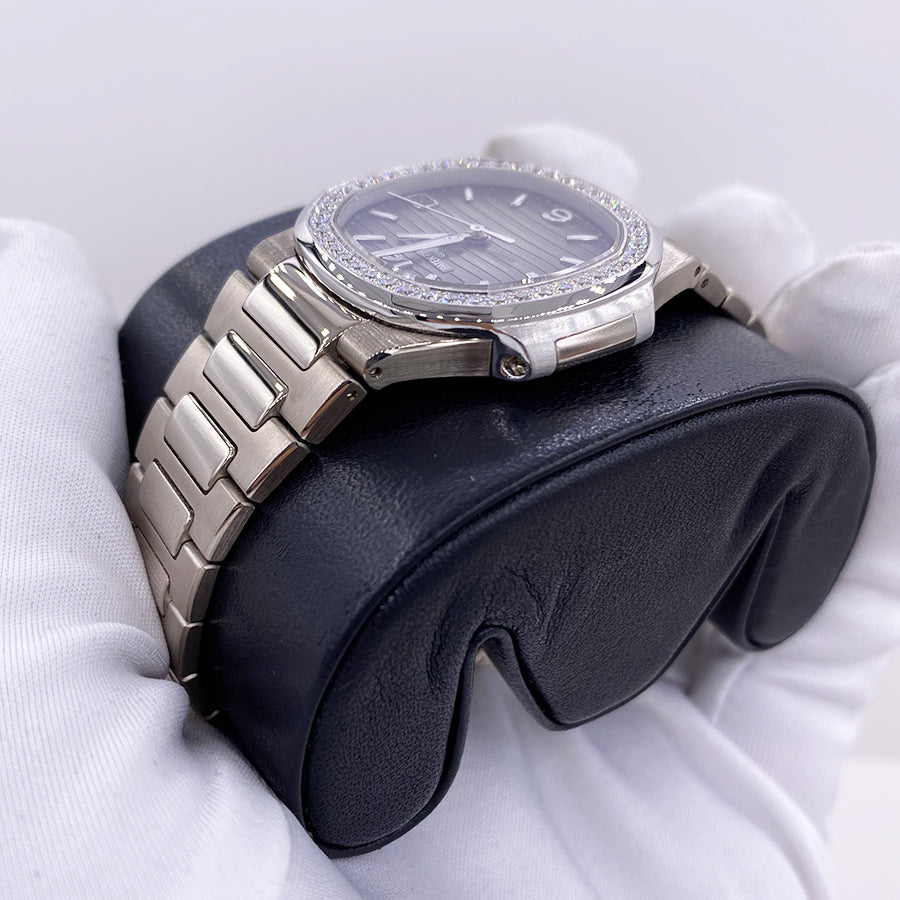 Patek Philippe Nautilus Quartz 32mm 7010/1G-010 Grey Dial Pre-Owned