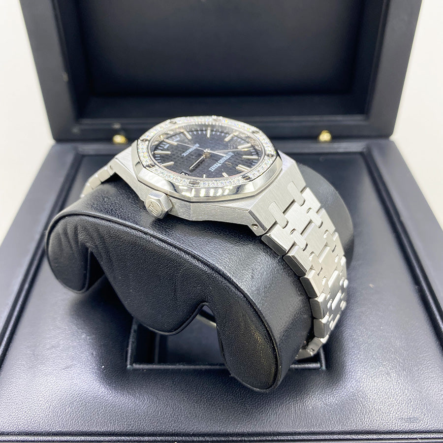 Audemars Piguet Royal Oak 37mm 15451ST.ZZ.1256ST.01.A Black Dial Pre-Owned