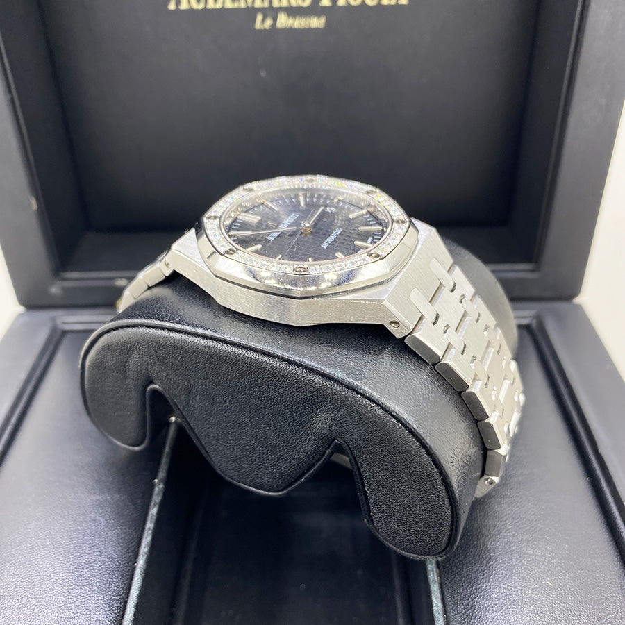 Audemars Piguet Royal Oak 37mm 15451ST.ZZ.1256ST.01.A Black Dial Pre-Owned