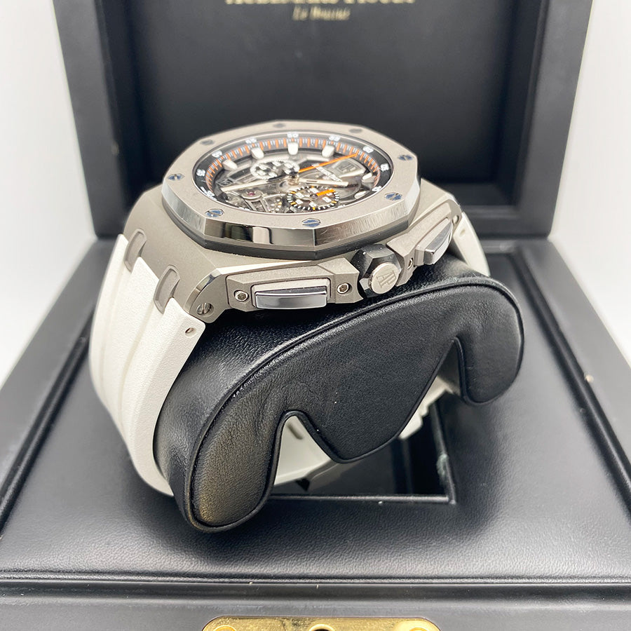 Audemars Piguet Royal Oak Offshore Tourbillon Chronograph 44mm 26407TI Openworked Pre-Owned