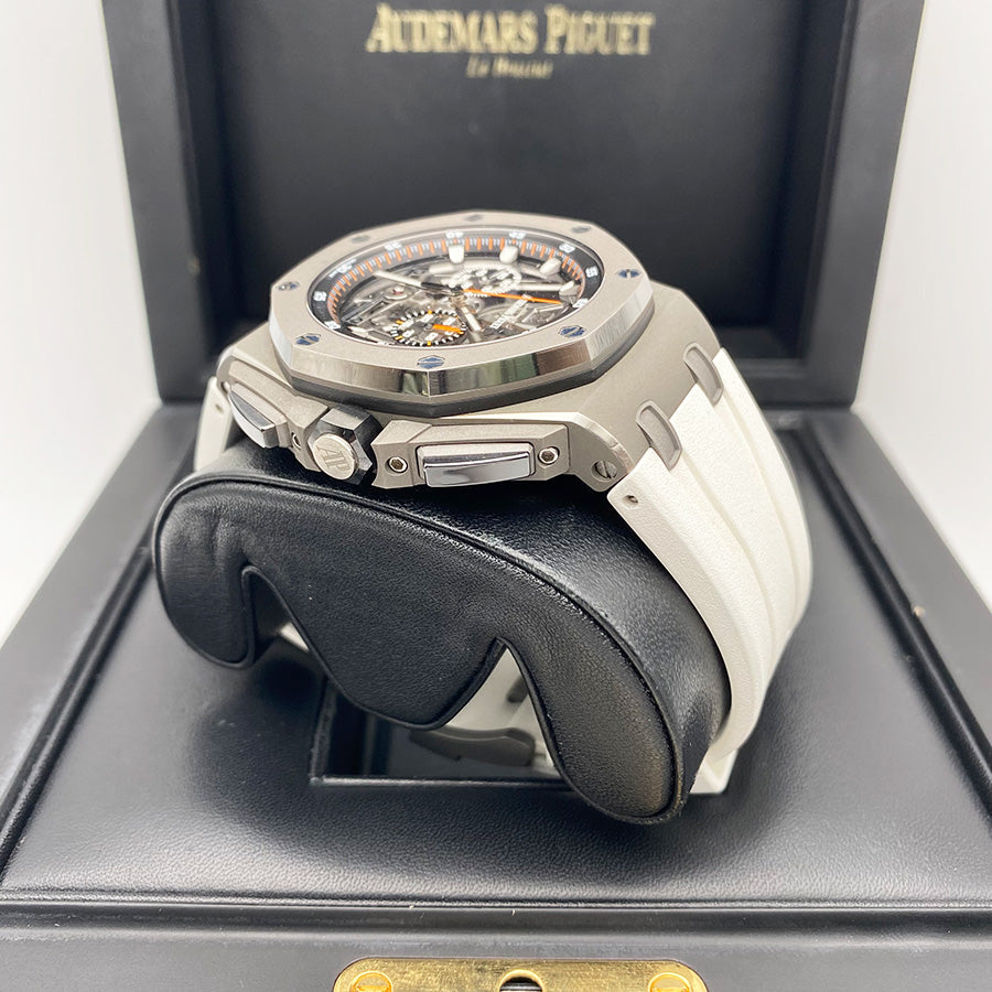 Audemars Piguet Royal Oak Offshore Tourbillon Chronograph 44mm 26407TI Openworked Pre-Owned