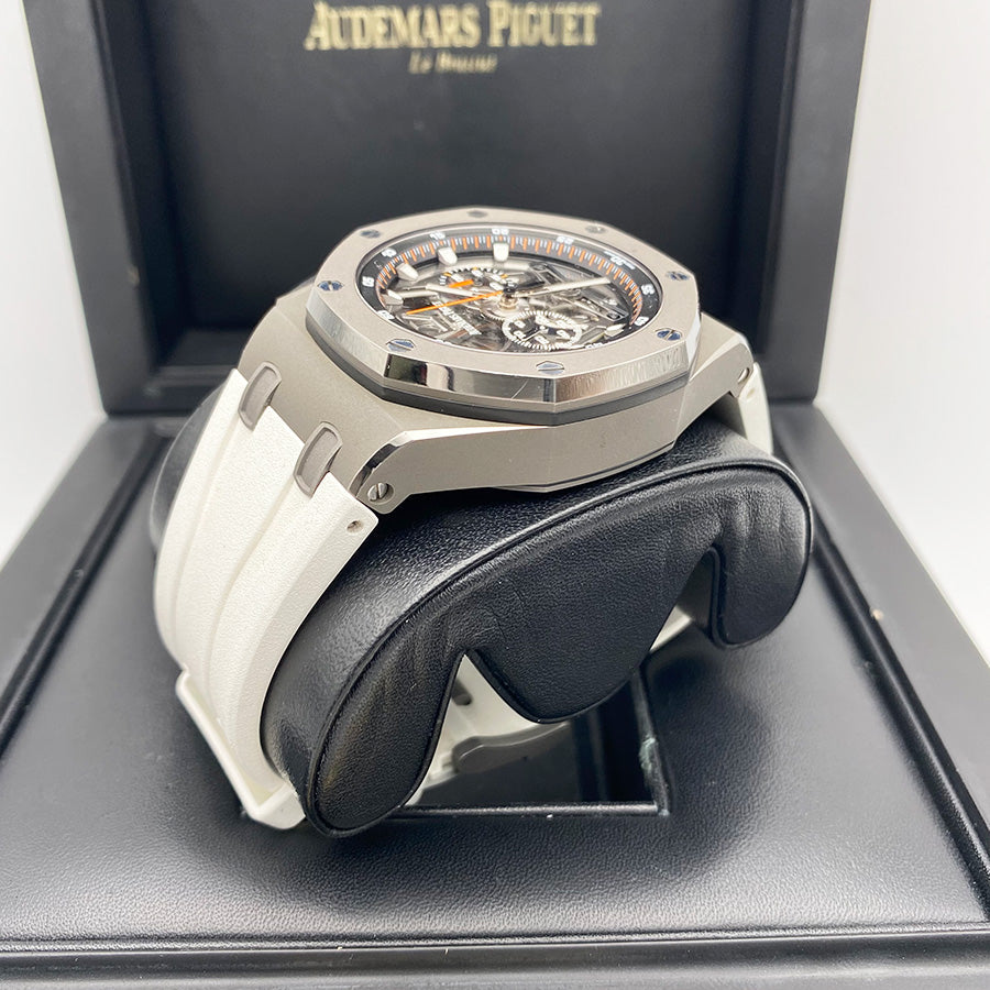 Audemars Piguet Royal Oak Offshore Tourbillon Chronograph 44mm 26407TI Openworked Pre-Owned