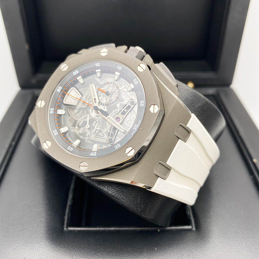 Audemars Piguet Royal Oak Offshore Tourbillon Chronograph 44mm 26407TI Openworked Pre-Owned