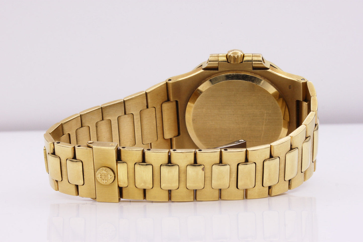 Patek Philippe Nautilus 3800J/003 Factory Diamond Set Dial / Bezel 37mm Cream Dial Pre-Owned