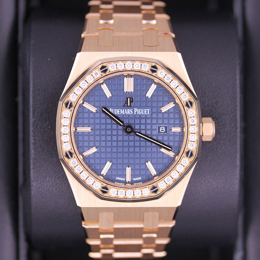 Audemars Piguet Royal Oak Quartz 33mm 67651OR Blue Dial Pre-Owned