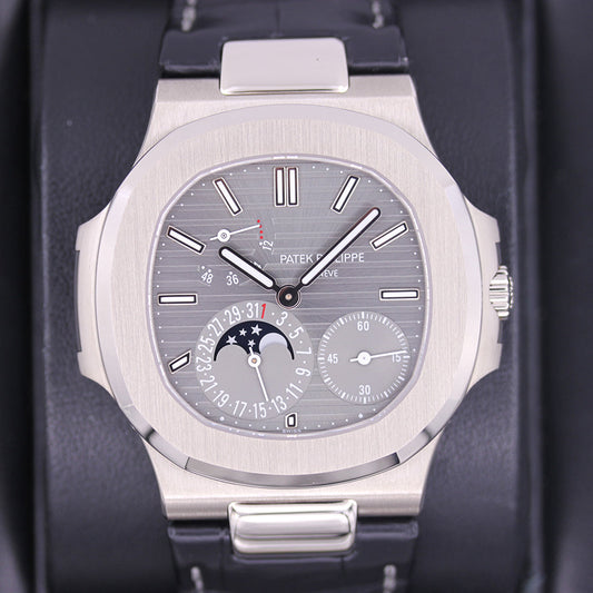 Patek Philippe Nautilus Moon Phases 40mm 5712G Slate Grey Dial Pre-Owned