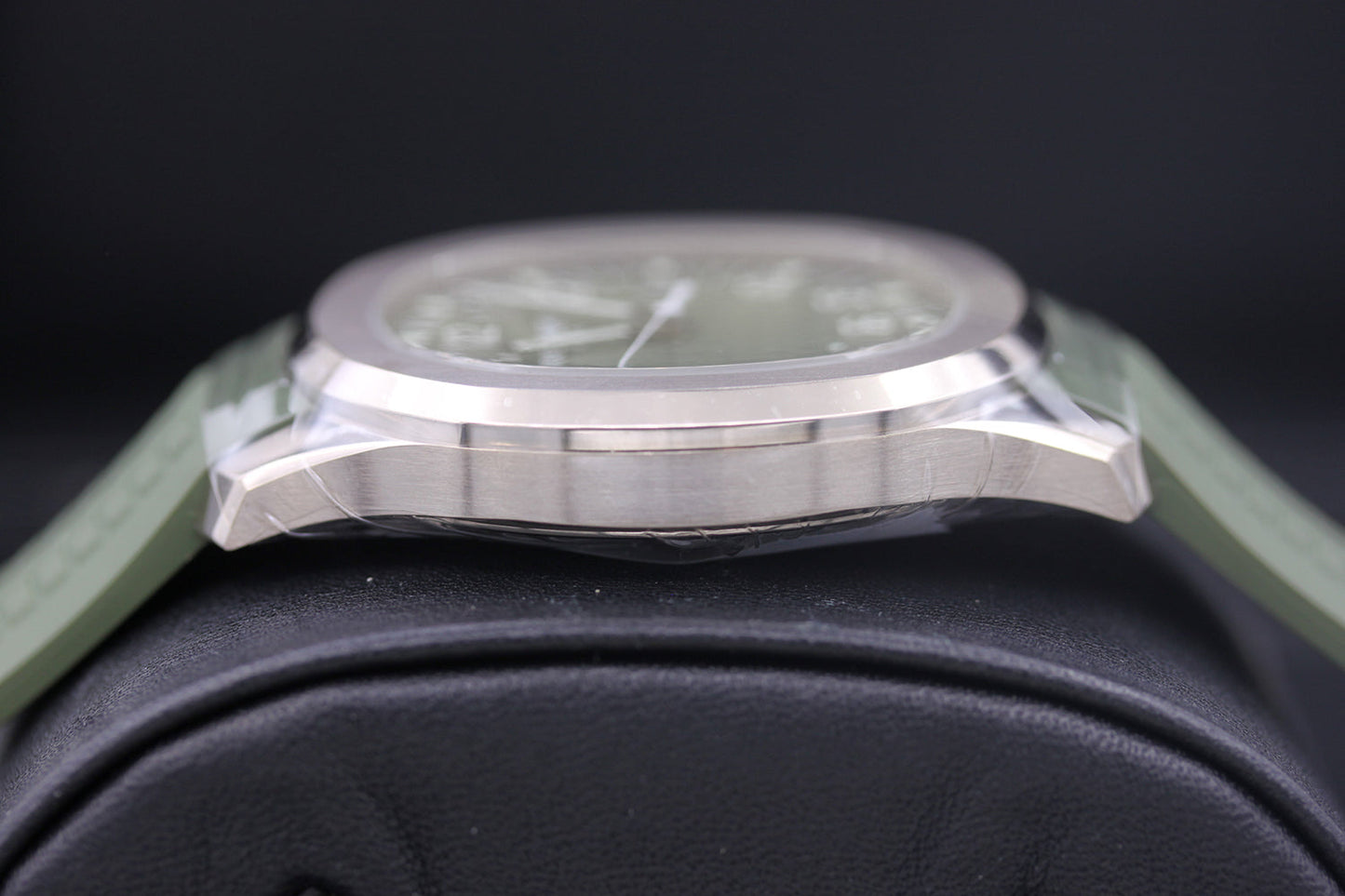 Patek Philippe Aquanaut White Gold 42mm 5168G Khaki Green Dial Pre-Owned