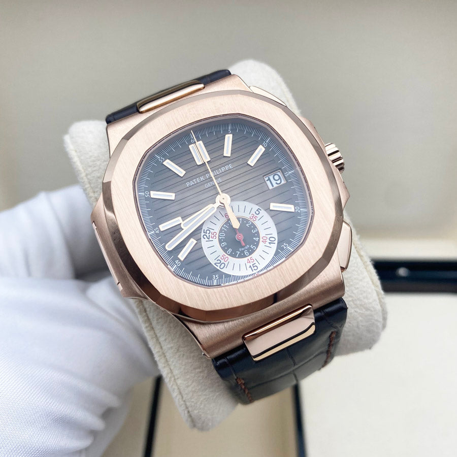 Patek Philippe Nautilus Chronograph 40mm 5980R Brown Dial