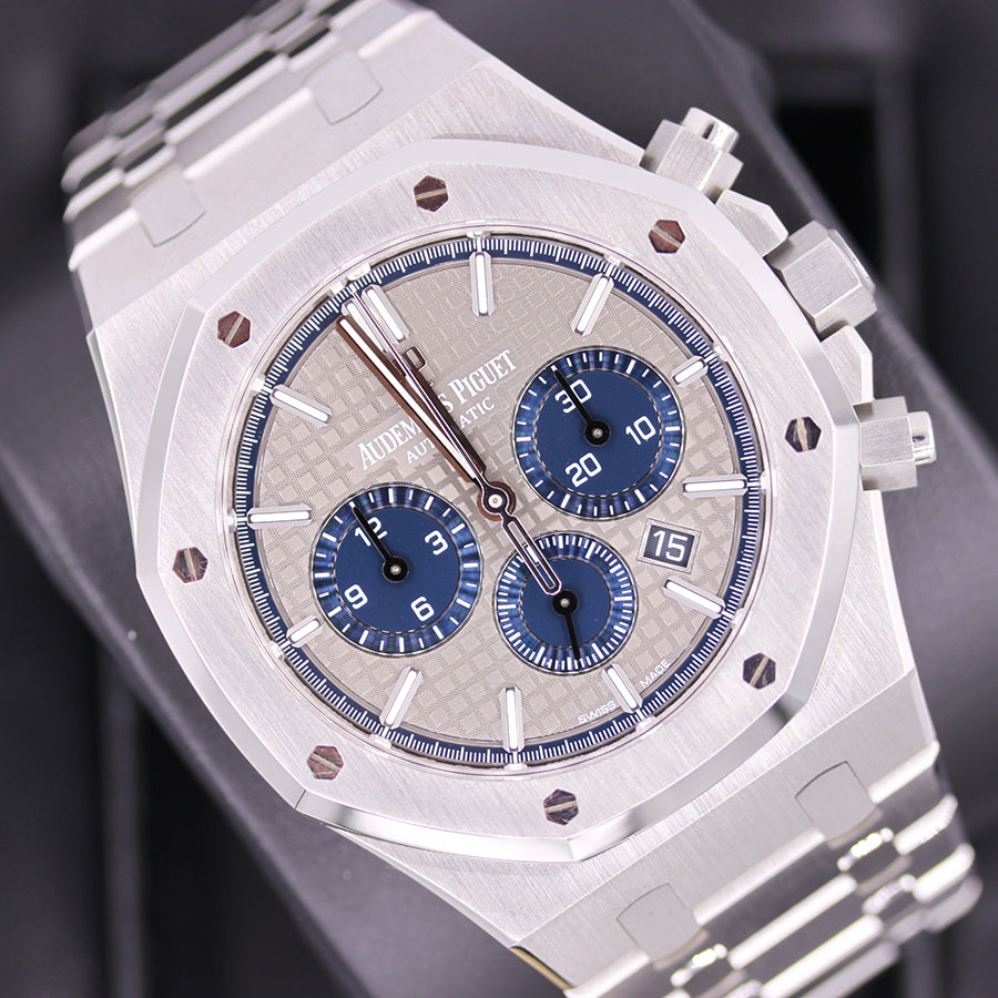 Audemars Piguet Royal Oak Chronograph 41mm 26331ST Grey Platinum/Titanium Swapped In Dial Pre-Owned