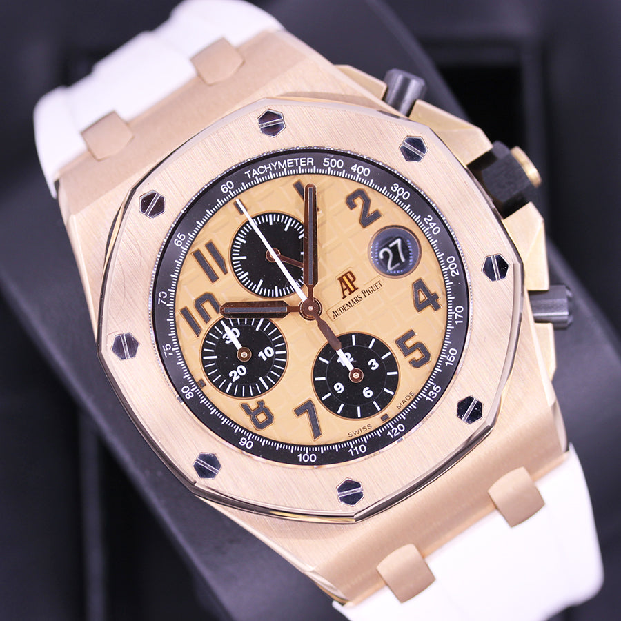 Audemars Piguet Royal Oak Offshore Chronograph 42mm 26470OR Pink Dial Pre-Owned