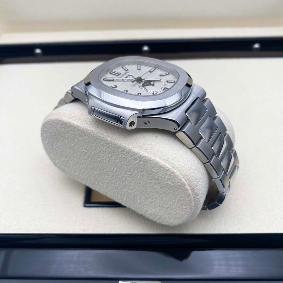 Patek Philippe Nautilus Annual Calendar Moon Phase 40mm 5726-1A White Dial Pre-Owned