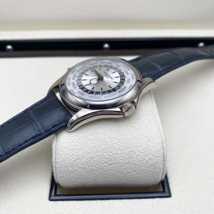 Patek Philippe World Time Complication 38mm 5130G Silver Dial Pre-Owned