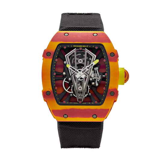 Richard Mille RM27-03 QTPT Rafael Nadal Tourbillon 39.7 mm x 47.7 mm Transparent Dial Carbon Fabric Strap