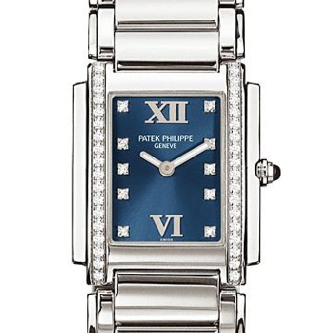 Patek Philippe 4910/10A-012 Twenty~4 25mm x 30mm Blue Dial Stainless Steel