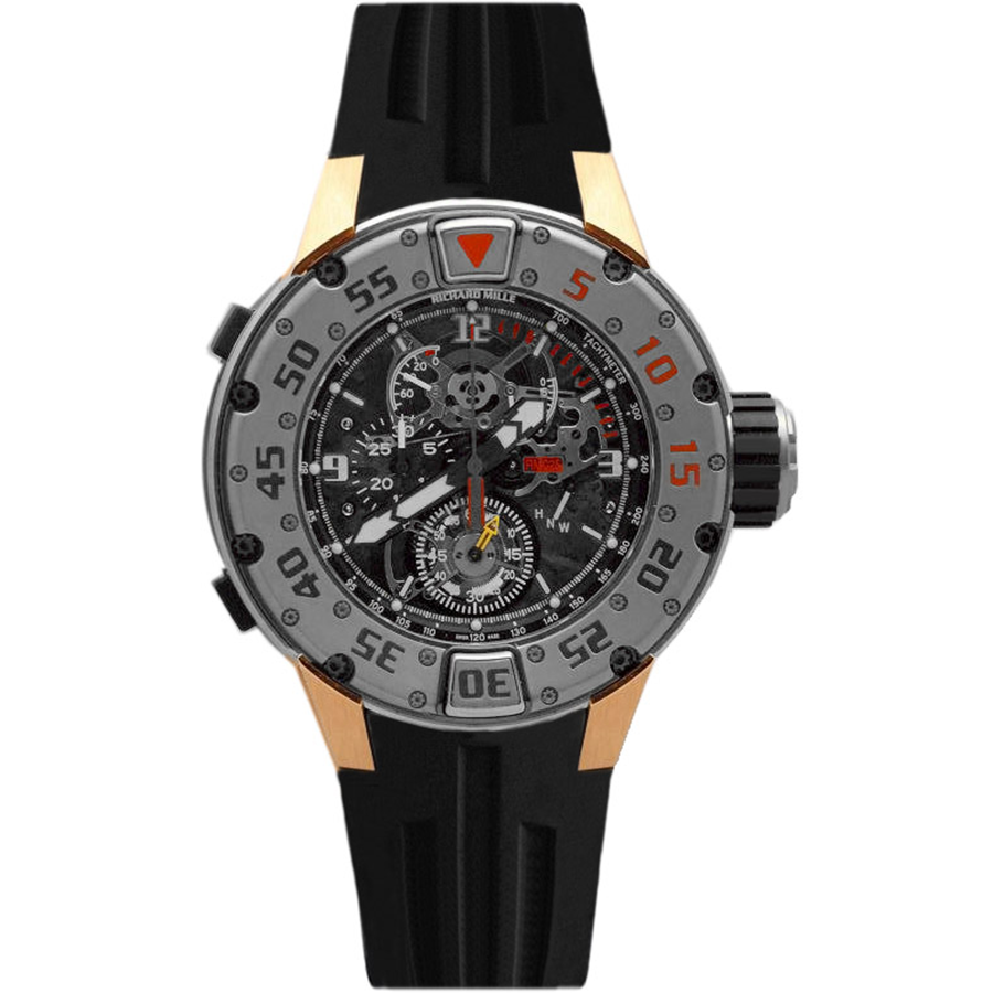 Richard Mille RM25 Manual Winding Tourbillon Chronograph Open-Work Dial